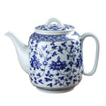 Blue and White Ceramic Teapot 28 oz Tea Coffee Pot with Lid