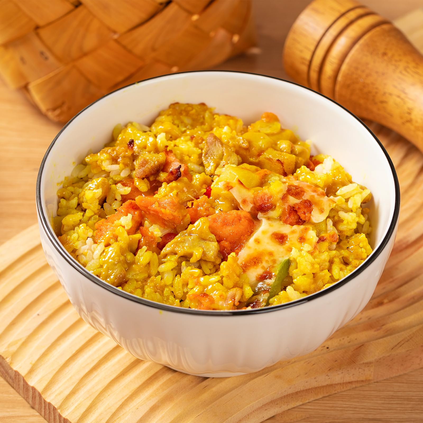 Ceramic Cereal Bowls Set of 4 - 700ml Premium White Porcelain 15x8cm