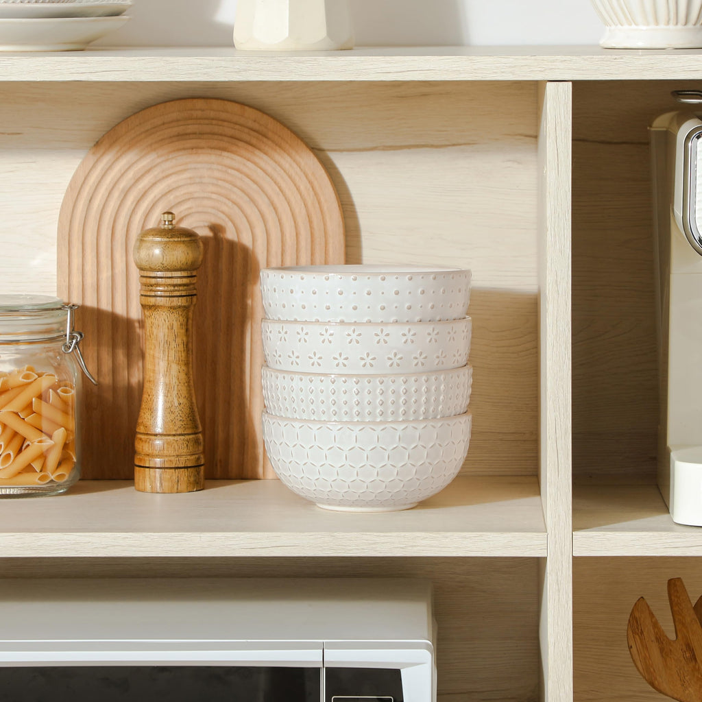 Ceramic Cereal Bowls Set of 4 30 Oz Stoneware Soup Salad Ramen Bowls 6 Inch